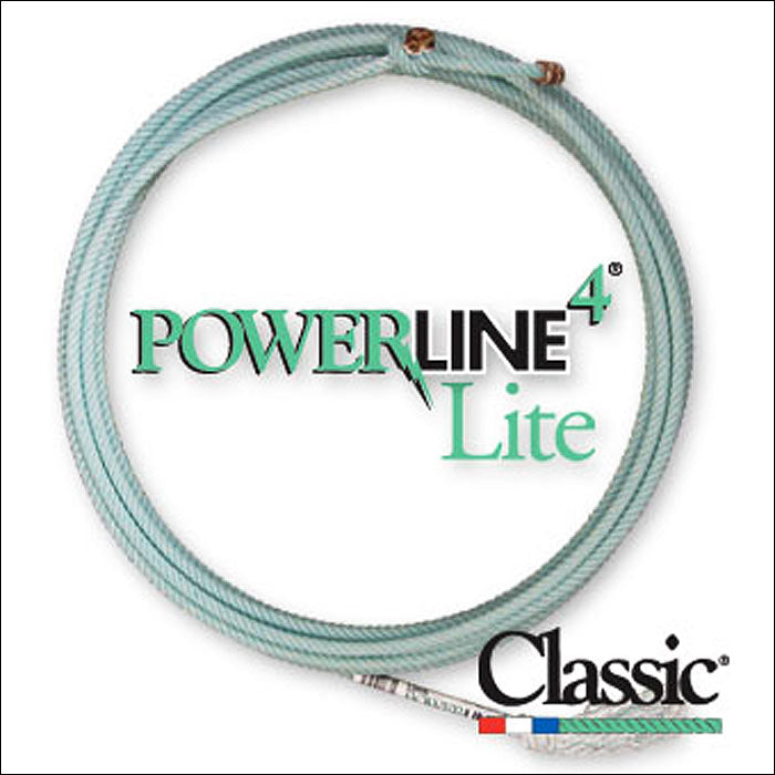 Medium Soft Western Tack Horse Powerline4 Lite Rope 3/8In X 35Ft By Classic