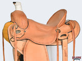 Western Horse Saddle American Leather Ranch Roping Trail Hilason Tan