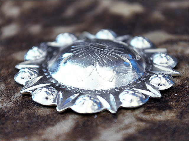 HILASON Western Screw Back Concho Silver Finish Floral Saddle Bling Color | Bridle Conchos Slotted