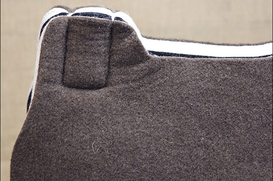 30X32 Classic Equine Biofit Virgin Wool Horse Saddle Shim Pad Black