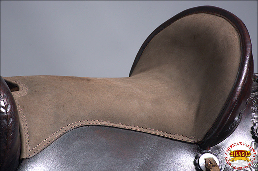 Hilason Western Hand Tooled Leather Cowboy Wade Ranch Roping Saddle Brown