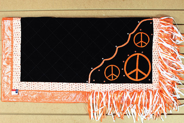 Sb422-F Hilason Western Show Barrel Racing Rodeo Saddle Blanket Pad Peace Design