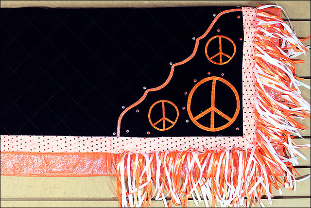 Sb422-F Hilason Western Show Barrel Racing Rodeo Saddle Blanket Pad Peace Design