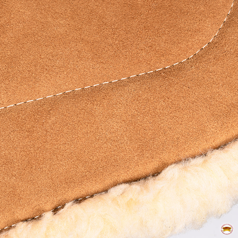Hilason Western Horse Suede Leather Bareback Pad, Breast Collar & Girth