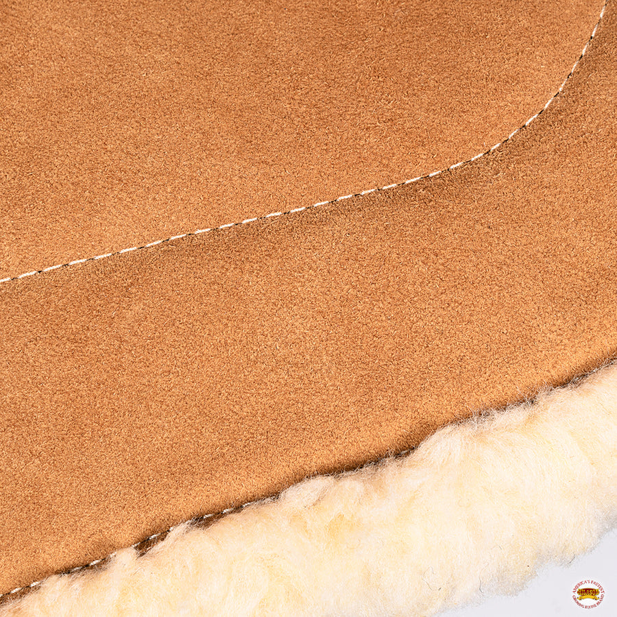 HILASON Western Horse Suede Leather Bareback Pad | Breast Collar and Girth Saddle Pads Baretek Riding for Horses