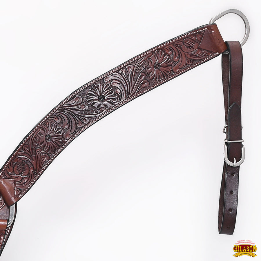 HILASON Western Horse Headstall Breast Collar Set Tack Genuine American Leather | For Horses Headstalls