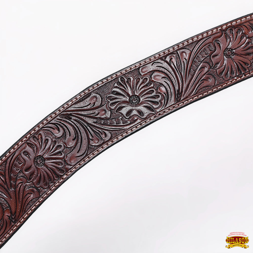 HILASON Western Horse Headstall Breast Collar Set Tack Genuine American Leather