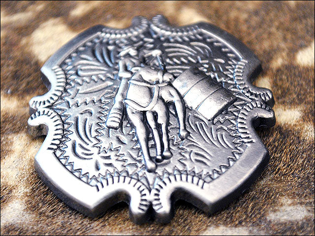 HILASON Western Screw Back Concho Nickel Finish Barrel Racer Saddle Cowgirl | Belt Slotted Conchos