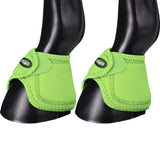 Large Tough 1 No Turn Quick Wrap Extreme Vented Neoprene Horse Bell Boots Green