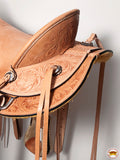 Western Horse Wade Saddle American Leather Ranch Roping Tan Hilason