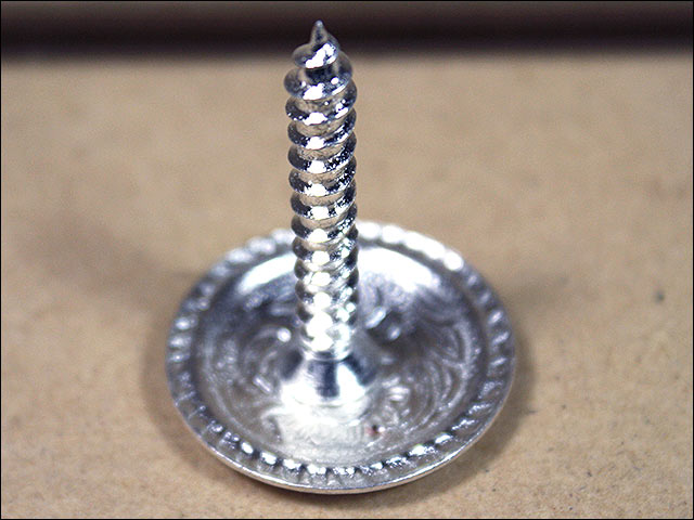 HILASON Screw Back Concho Wood Silver Rope Edge Round Saddle Color | Bridle Conchos Western Slotted