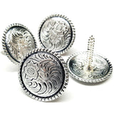 Hilason Western Tack Tackxas Seal Concho Round Shape Brass Plated