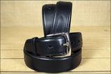 Black New Mens Durable Pure Leather Belt Removable Buckle
