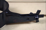 Hilason Black Steel Men Rodeo Spurs 5 Points Notched Rowels