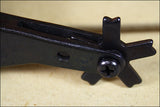 Hilason Black Steel Rodeo Bull Spurs 22-1/2 Deg Shank