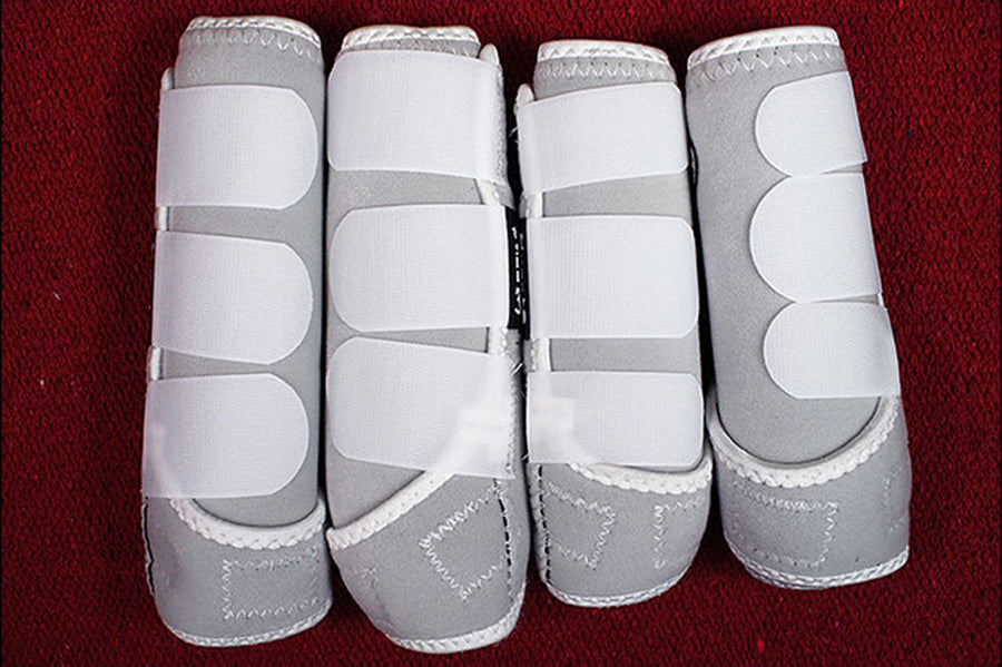 F43B White Small Professional Choice Smb3 Sports Medicine Horse Boots Bells