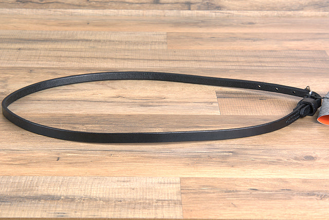 1/2 Inch Circle Y Leather Throat Latch Strap Black