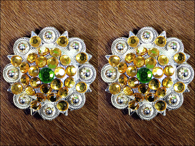 Citper Gold Crystals Berry Headstall Saddle Cowgirl Hilason