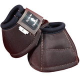 Small Classic Equine Dyno Horse No Turn Bell Boots Pair Chocolate