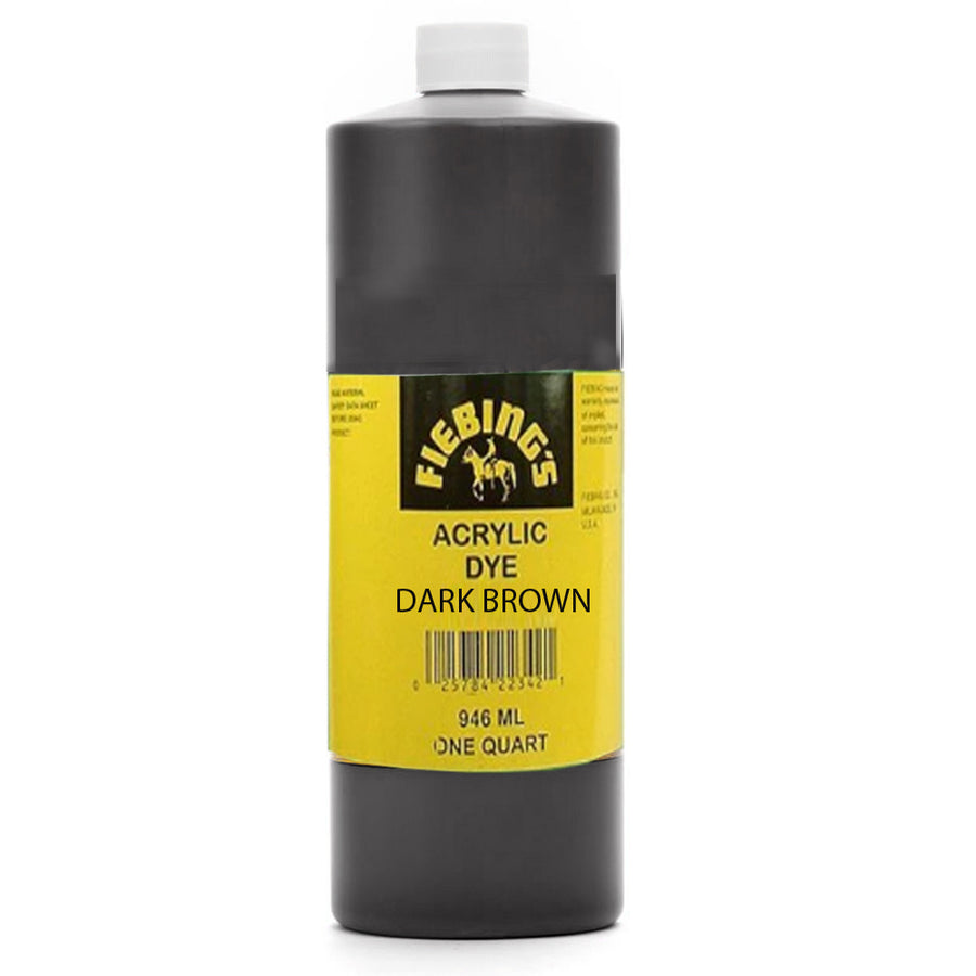 Dark brown acrylic dye, one quart bottle - Uhorse