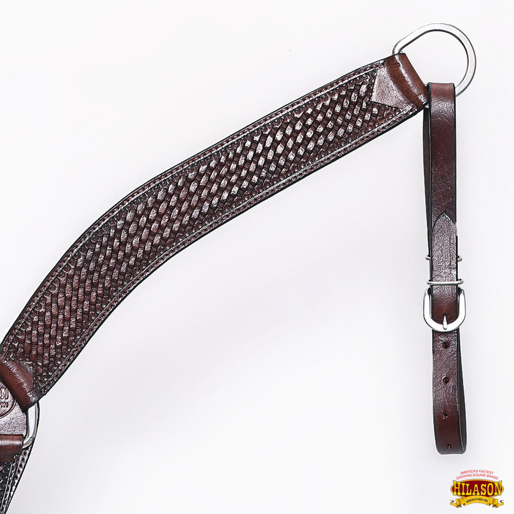 HILASON Western Horse Headstall Breast Collar Set Tack Genuine American Leather