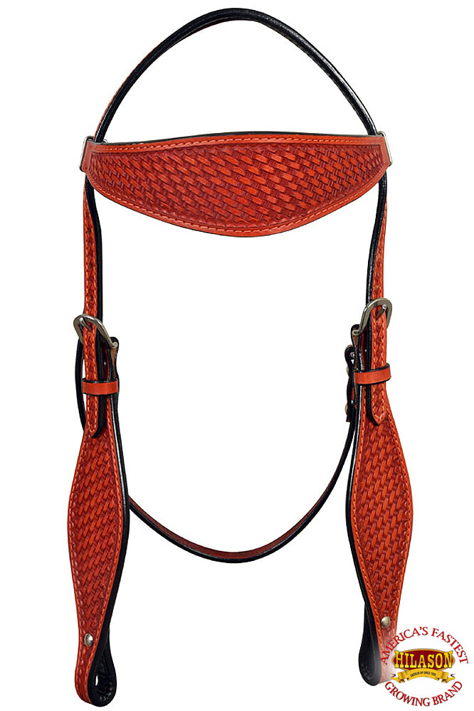 HILASON Western Horse Headstall Breast Collar Set Tack Genuine American Leather | For Horses Headstalls