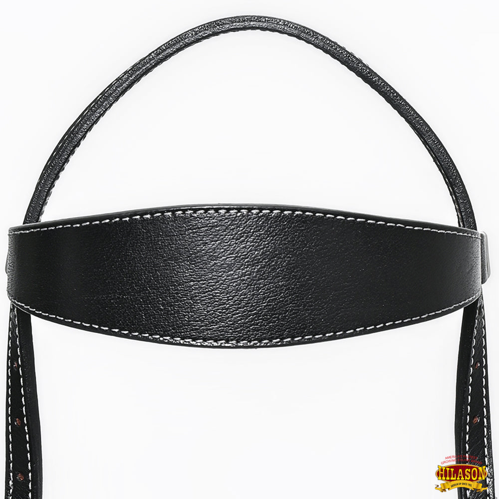 HILASON Western Horse Headstall Breast Collar Set Tack Genuine American Leather