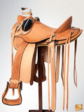 Western Horse Wade Saddle American Leather Ranch Roping Tan