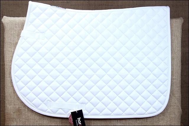Pony White Horze Chooze Allround Horse Cotton English Saddle Foam Polyfill Pad