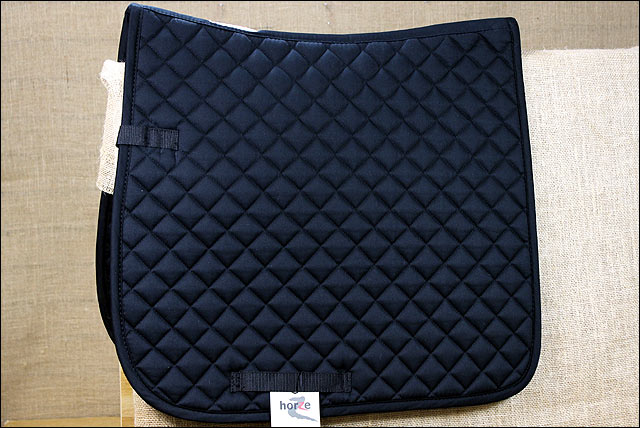 Pony Size Black Horze Prinze Dressage English Cotton Foam Saddle Pad Horse