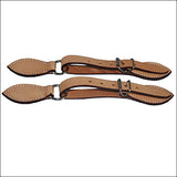 180052 Hilason Russet Leather Spur Strap 5/8In Skirt