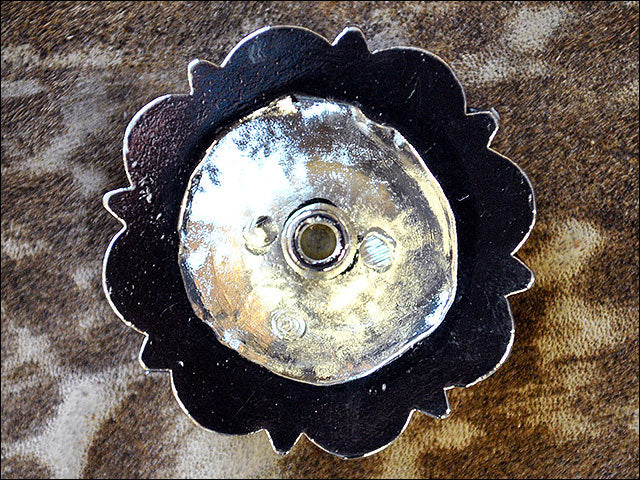 HILASON Brown Topaz Crystal Berry Headstall Saddle Cowgirl| Slotted Conchos | Leather Screw Back