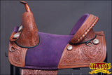 Hilason Western American Leather Trail Barrel Racing Horse Saddle