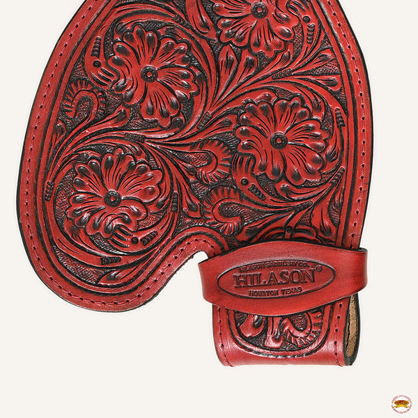 HILASON Youth Western Saddle Fenders - Light Tan Leather Replacement Fenders For Horse Saddles