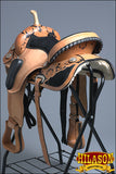 Hilason Flex Tree Western Horse Saddle American Leather Trail Barrel Racing By