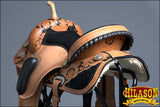 Hilason Flex Tree Western Horse Saddle American Leather Trail Barrel Racing By