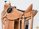 Western Horse Saddle American Leather Wade Ranch Roping Tan Hilason