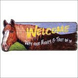 River Edge New Home Decor Welcome Horse Wood Sign