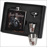 Rivers Edge Home Decor Road Warrior Beverage Flask Combo W/ Ss Funnel