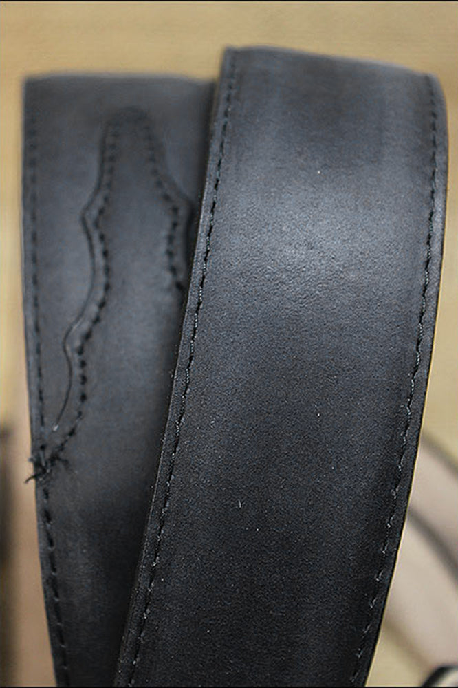 26 In Hilason Classic Western Leather Mens Womens Belt Black