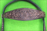 Hilason Western Horse Headstall American Leather Brown Rustic Vintage