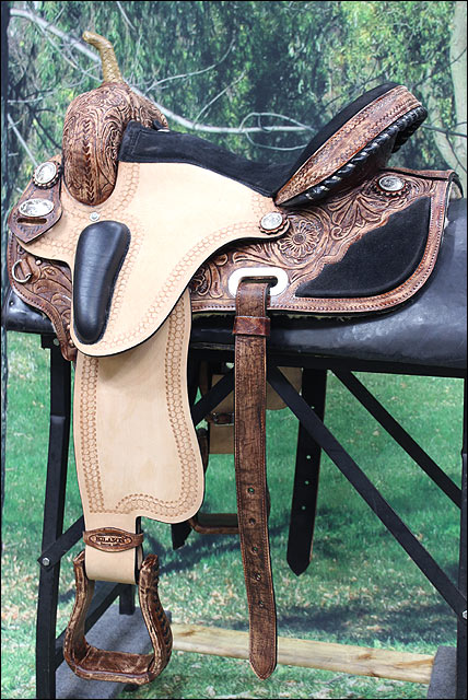 Hilason Flex Tree Western Horse Saddle American Leather Trail Barrel Racing By