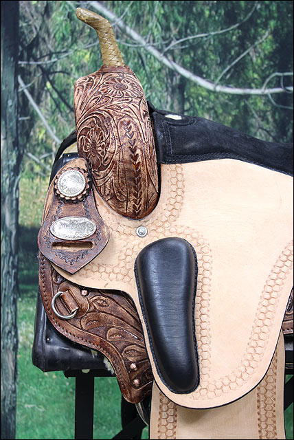 Hilason Flex Tree Western Horse Saddle American Leather Trail Barrel Racing By