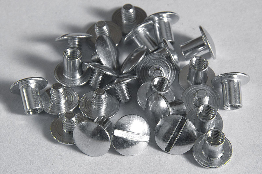 Hilason Western Horse Saddle Tack Chicago Screw Aluminium 1/4"