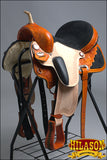 Hilason Flex Tree Western Horse Saddle American Leather Trail Barrel Racing By