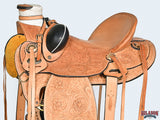 Hilason Western Horse Wade Saddle American Leather Ranch Roping Tan
