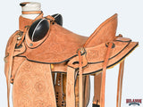 Hilason Western Horse Wade Saddle American Leather Ranch Roping Tan