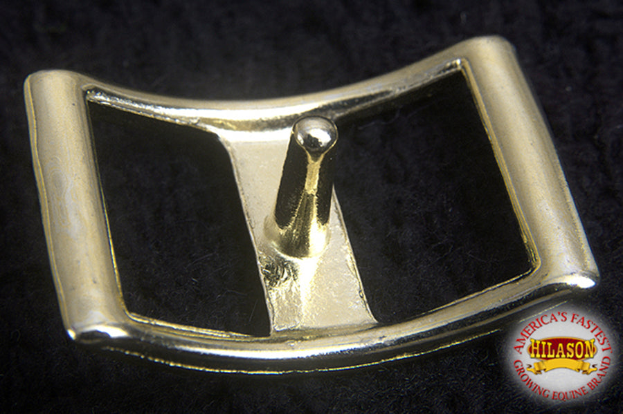 3/4 In Hilason Western Horse Tack Die Cast Conway Buckle Brass Plated