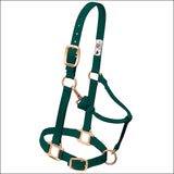 Hunter Green Weaver Original Adjustable Chin Throat Snap Halter 3/4