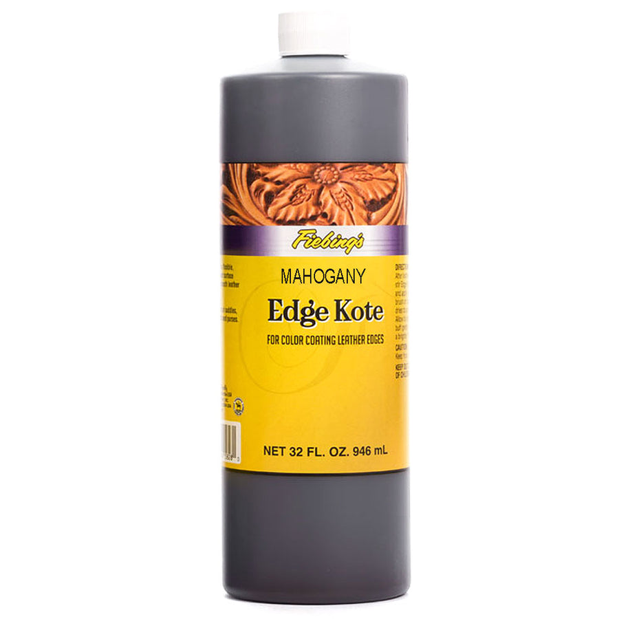Fiebing's Color Coating leather Edge Kote Mahogany 4 Ounce - Uhorse